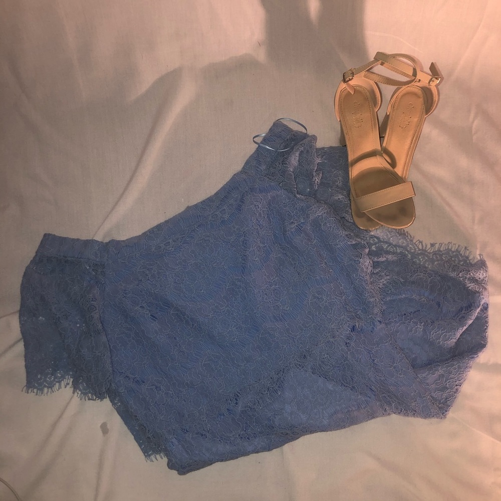 Off the shoulder lace dress